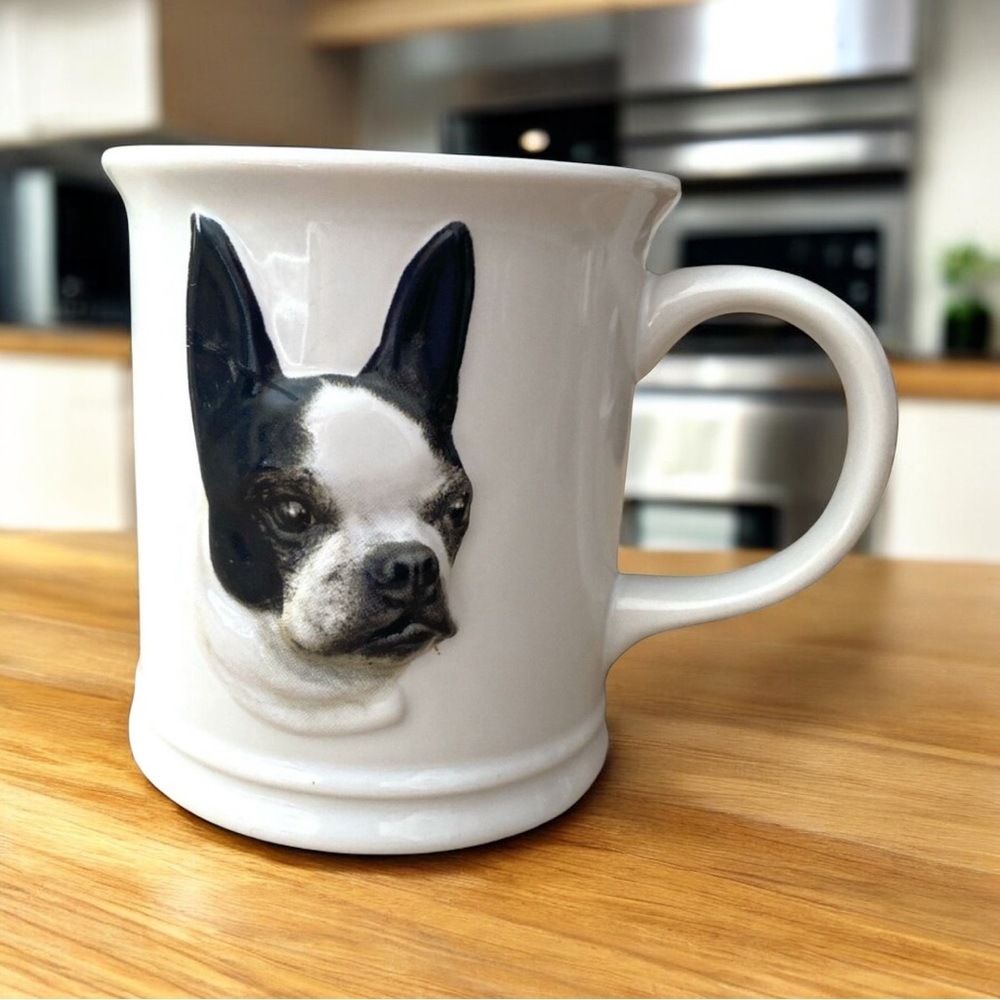 Boston Terrier 3D Coffee Mug XPRES Best Friend Originals 2002 Barbara Augello